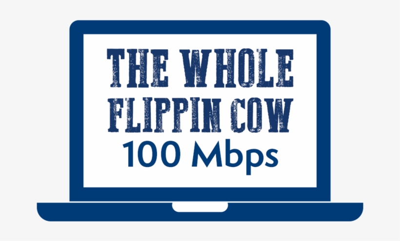 Residential Fiber Internet-whole Flippin Cow, transparent png download