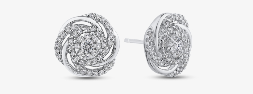 14k White Gold Earrings Ea0756-42w, transparent png download