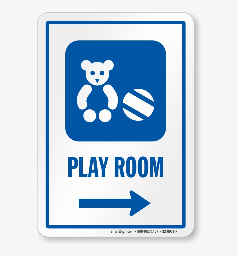 Play Room Right Arrow Hospital Sign, transparent png download