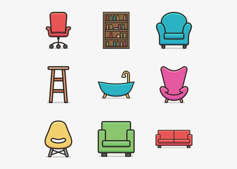 Furniture 15 Icons, transparent png download