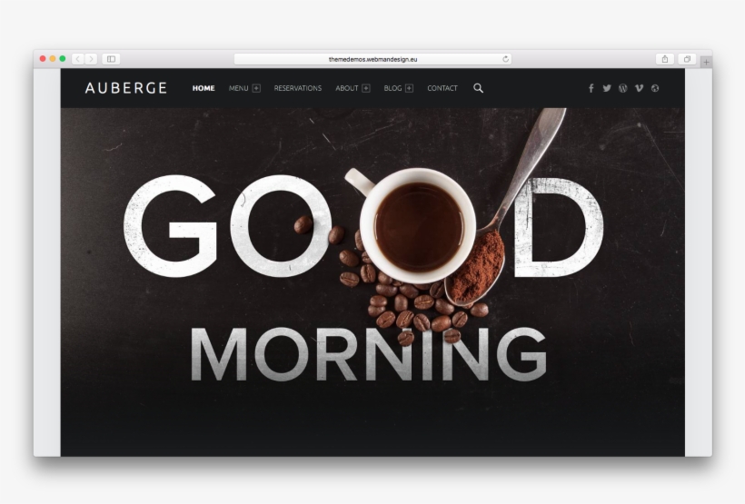 Food/restaurant Wordpress Theme, transparent png download