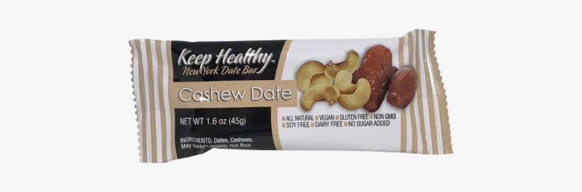 Keep Healthy Cashew Date Bar, transparent png download