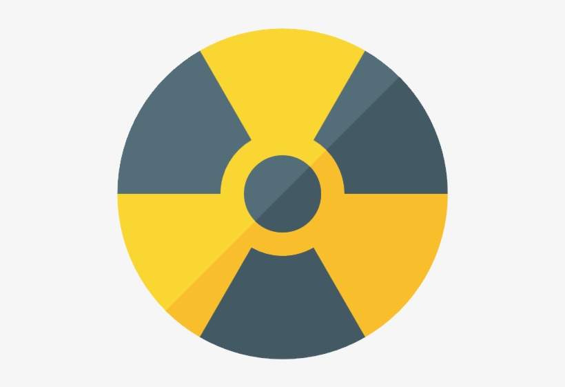 Radiation Warning Moder Styled Png Image - Radioactive Symbol, transparent png download