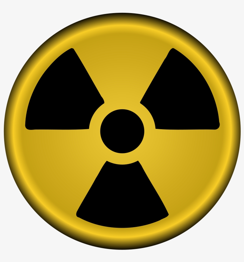 Free Radiation Symbol Clip Art - Radioactive Symbol, transparent png download