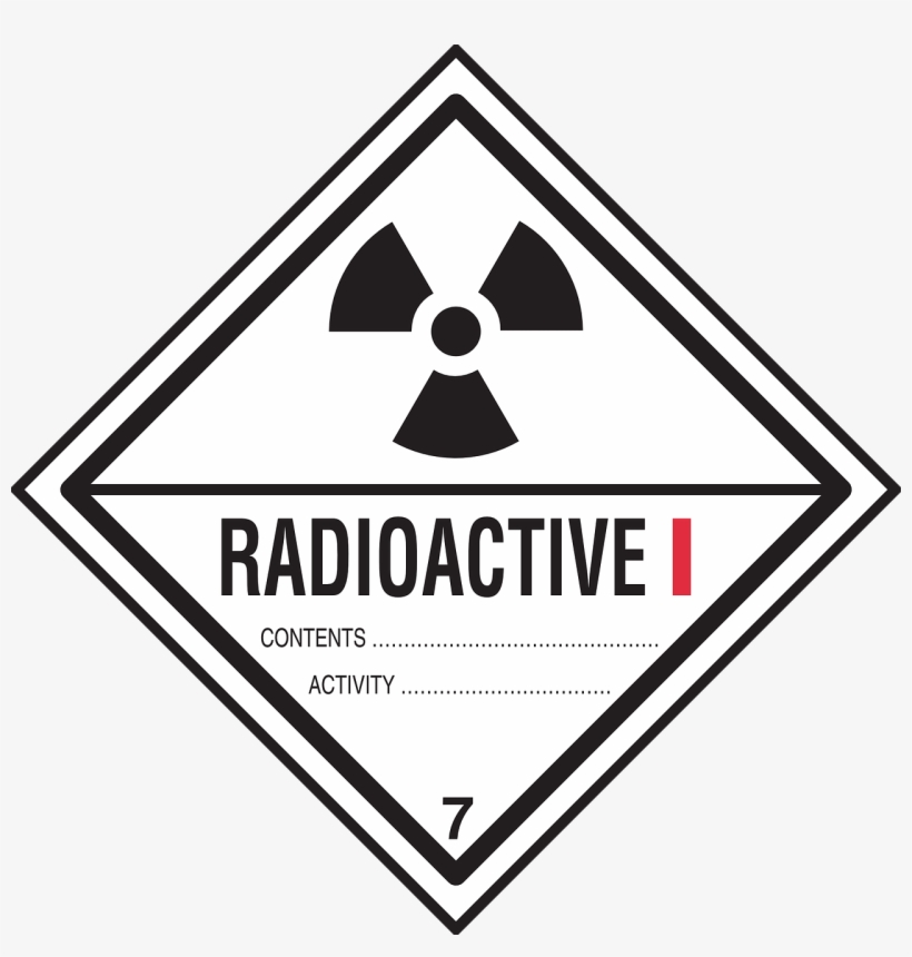 Radioactive Information Warning - Radioactive Label, transparent png download