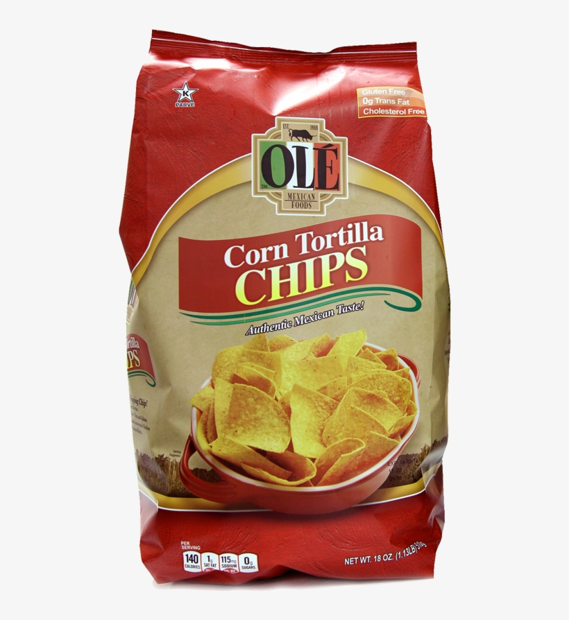 Tortilla Chips Triangles - Ole Tortilla Chips, Corn - 18 Oz, transparent png download