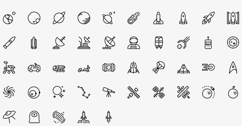 Icon Space - Line Art, transparent png download