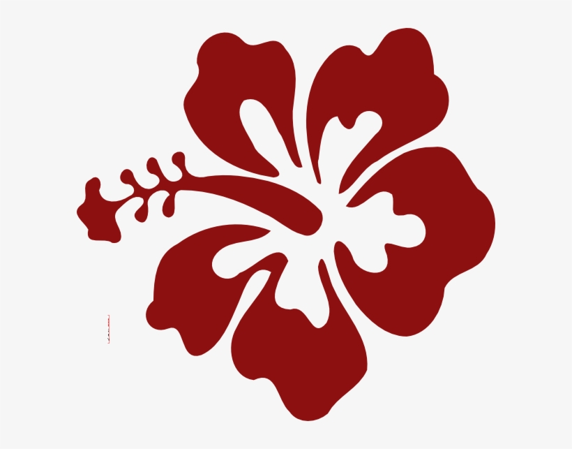 Hibiscus Flower Red Clip Art At Clker - Hibiscus Clip Art, transparent png download