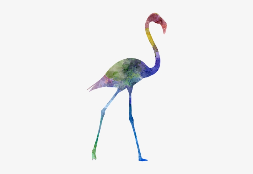 Click And Drag To Re-position The Image, If Desired - Flamingo 01 In Watercolor Keychain, Light Steel Blue/dark, transparent png download