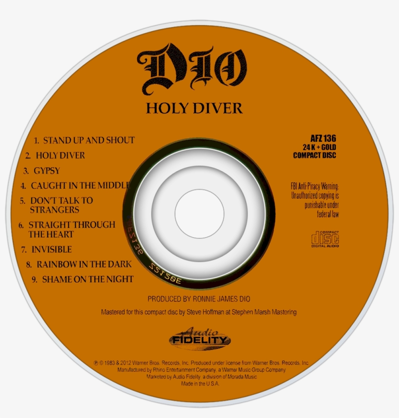 Dio Holy Diver Cd Disc Image Dio Logo T Shirt Transparent Png