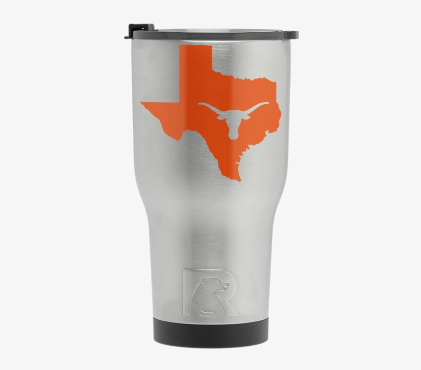 Stainless With Orange Tumbler - Tumbler, transparent png download