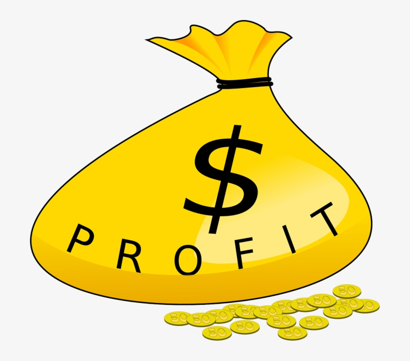 Free To Use Public Domain Money Bag Clip Art - Profit Clipart, transparent png download