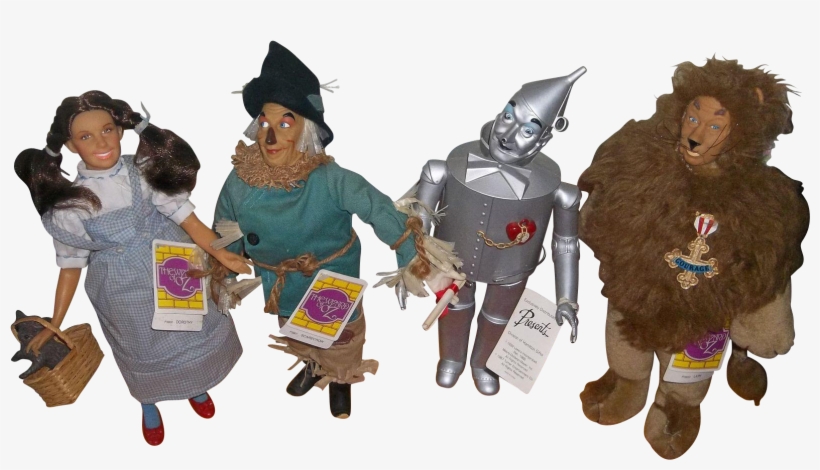 Wizard Of Oz- Presents 1987 Set Of 4 Dolls - The Wizard Of Oz, transparent png download