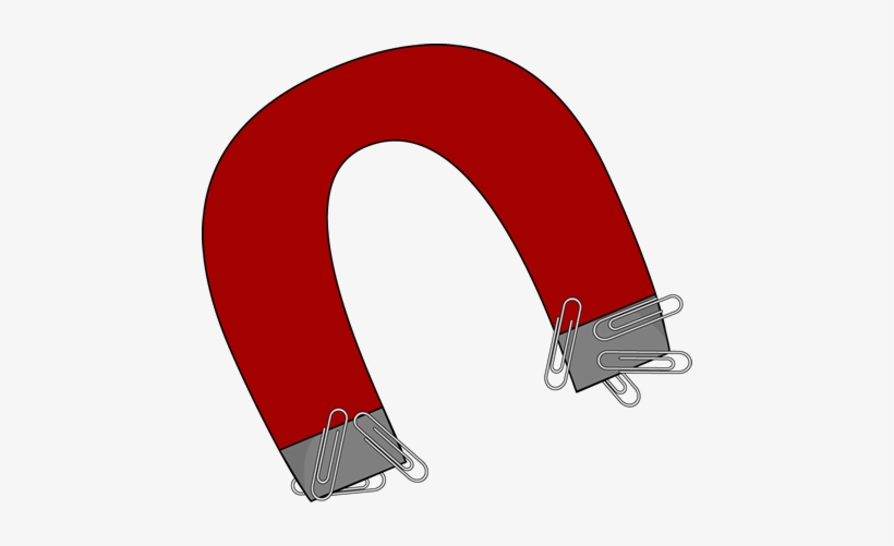 Png Transparent With Clips Art Vector Image - Magnet And Paper Clip, transparent png download