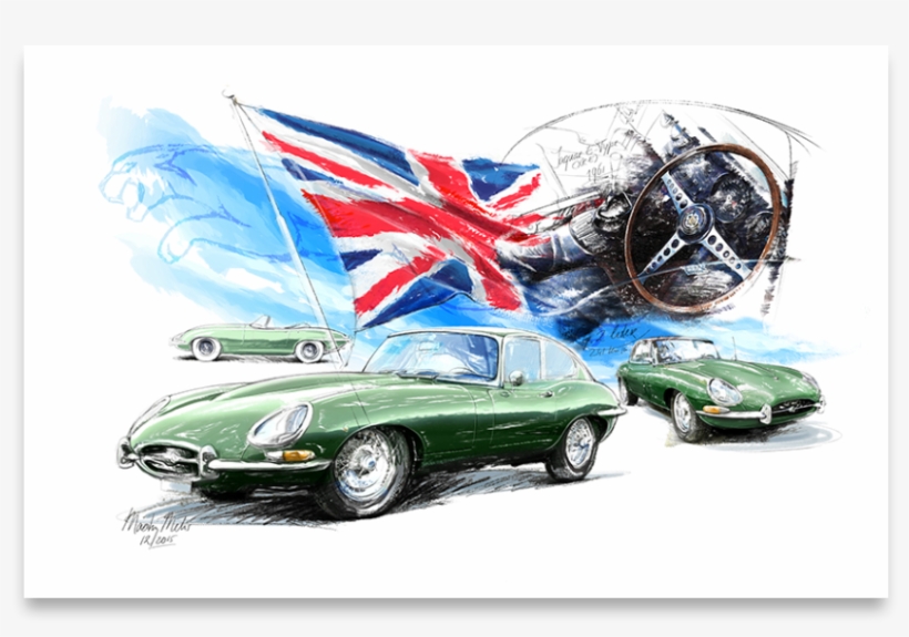 Jaguar E-type, transparent png download