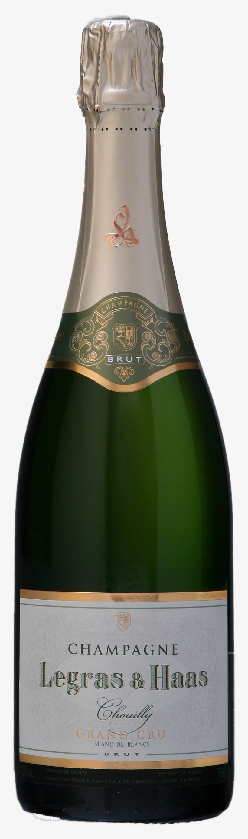 Bouteille Brut Blanc De Blanc - Legras & Haas Blanc De Blanc, transparent png download