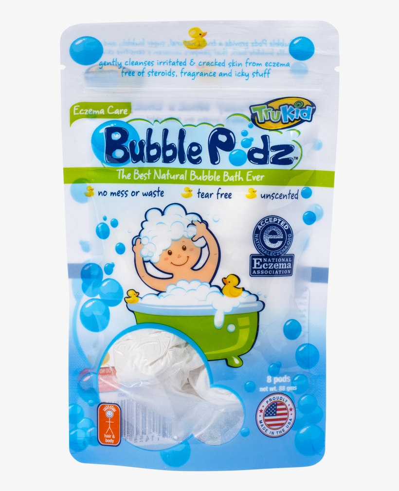 Trukid Bubble Podz, Eczema Care, Bubble Bath, 8 Count - Trukid Eczema Care Bubble Podz, 8 Count, transparent png download