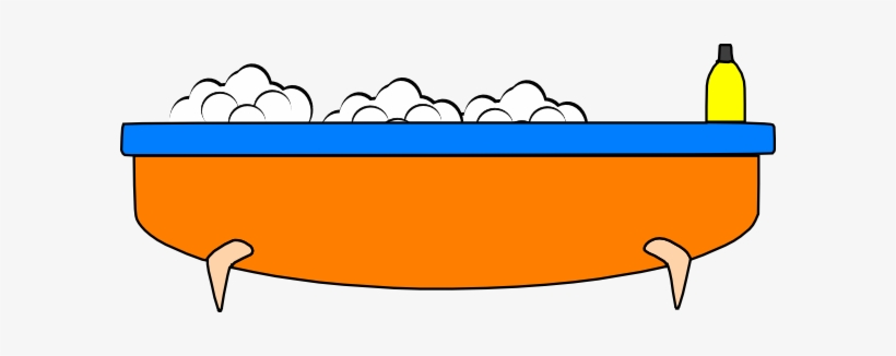 Bathtub With Bubbles Clipart, transparent png download