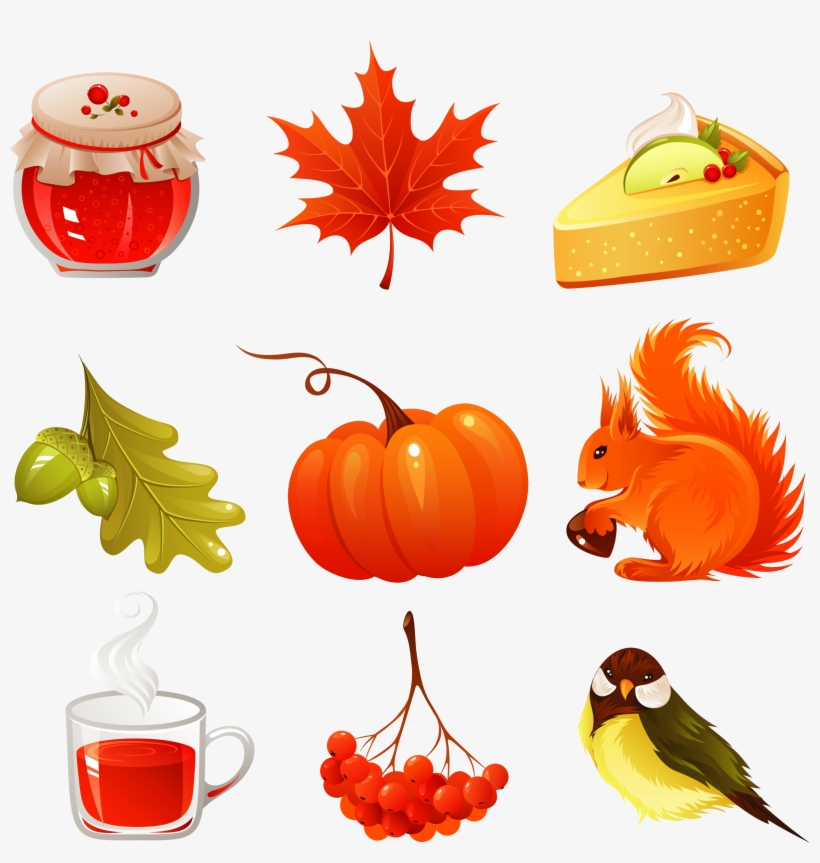 This Free Icons Png Design Of Vector Autumn Icons Set, transparent png download
