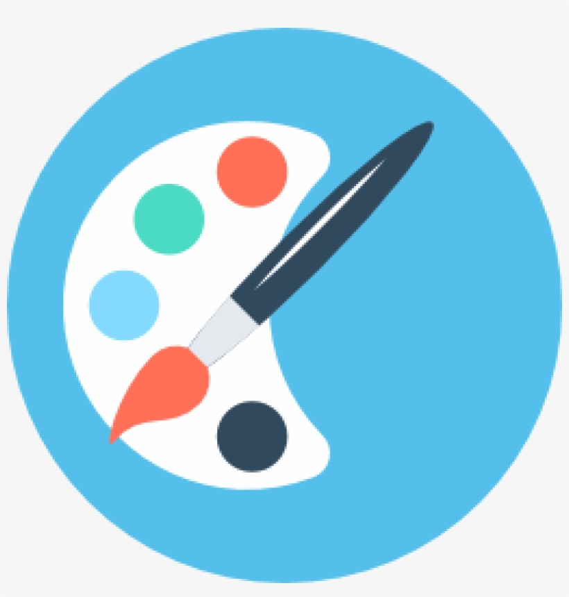 Paint Palette - Paint Palette Icon Circular Png, transparent png download
