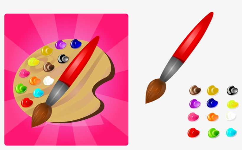 Download Paleta De Colores Creativa Clipart Palette - Palette De Couleurs Peinture, transparent png download