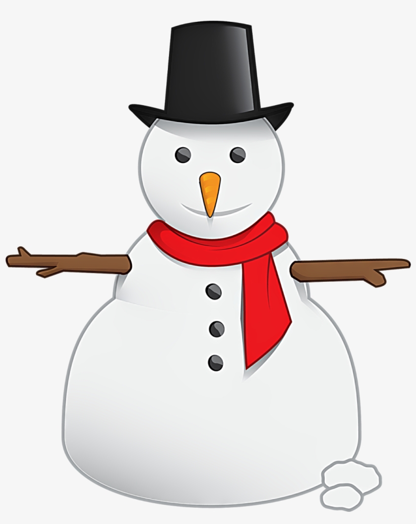 Snowman Png Vector - Clip Art, transparent png download