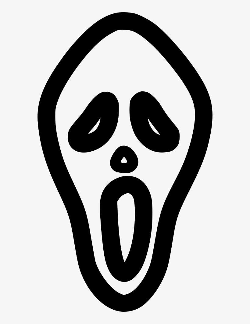 Horror Mask Comments - Icon, transparent png download
