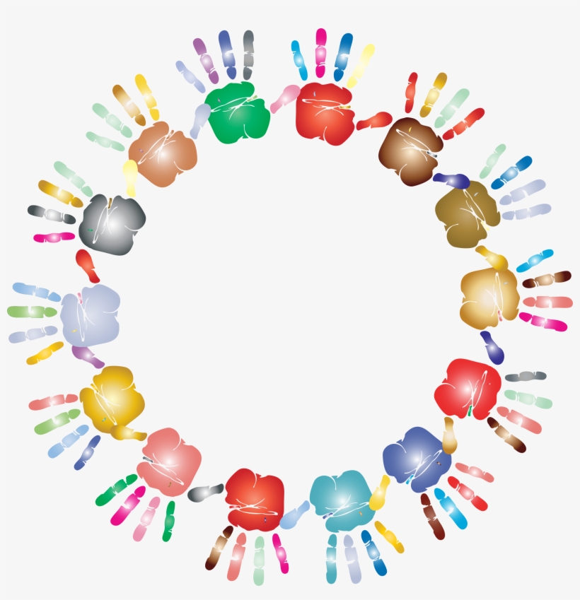Prismatic Handprint Circle 2 Icons Png - Every Child Is An Artist, transparent png download