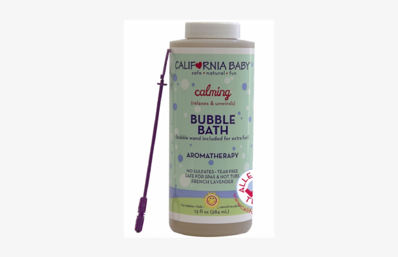 California Baby Calming Bubble Bath 13oz/384ml - California Baby Bubble Bath - Calming, transparent png download