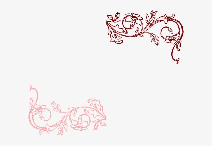 How To Set Use Flower Scroll Break Clipart, transparent png download