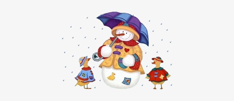 Snowman - Mono De Nieve Con Paragua, transparent png download