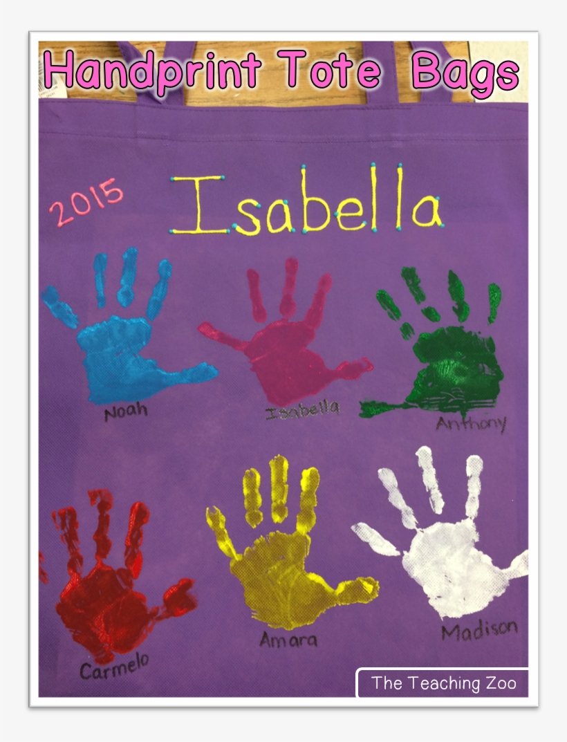 The Teaching Zoo End Of The Year Handprints Png Handprint - Art, transparent png download