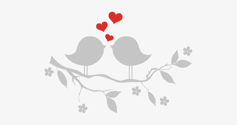 Lovebirds Web Red - Vector Graphics, transparent png download
