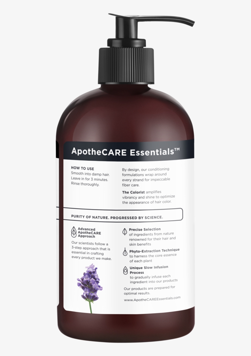 Apothecare Essentials™ The Colorist Shampoo Lavender, - Apothecare Essentials Shampoo, transparent png download