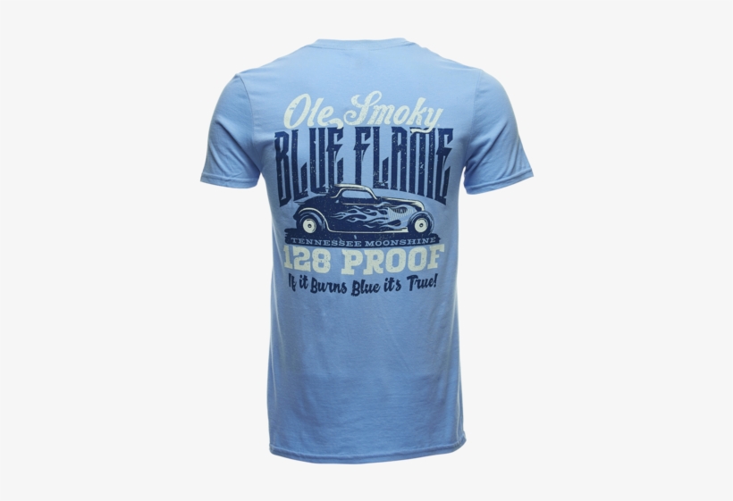 Blue Flame Hot Rod Tee - Hot Rod, transparent png download