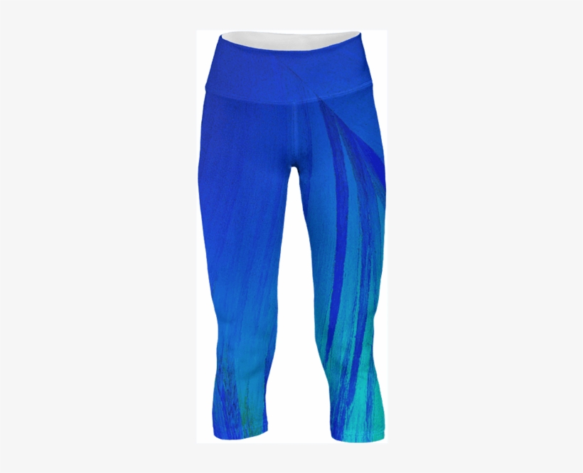 Blue Flame Crystal Yoga Pants - Pajamas, transparent png download