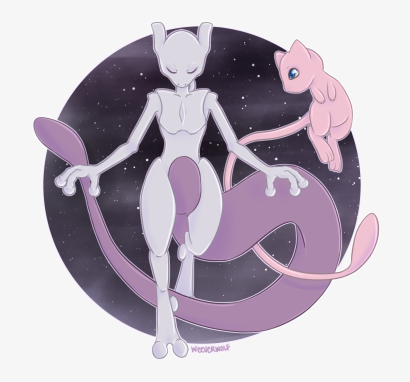 [r] Mew And Mewtwo - Mew, transparent png download