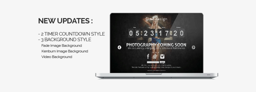 Coming Soon Site Template - Photography Under Construction Page, transparent png download