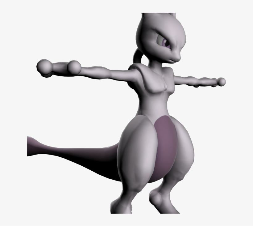Download Zip Archive - Mewtwo Model Smash Bros, transparent png download