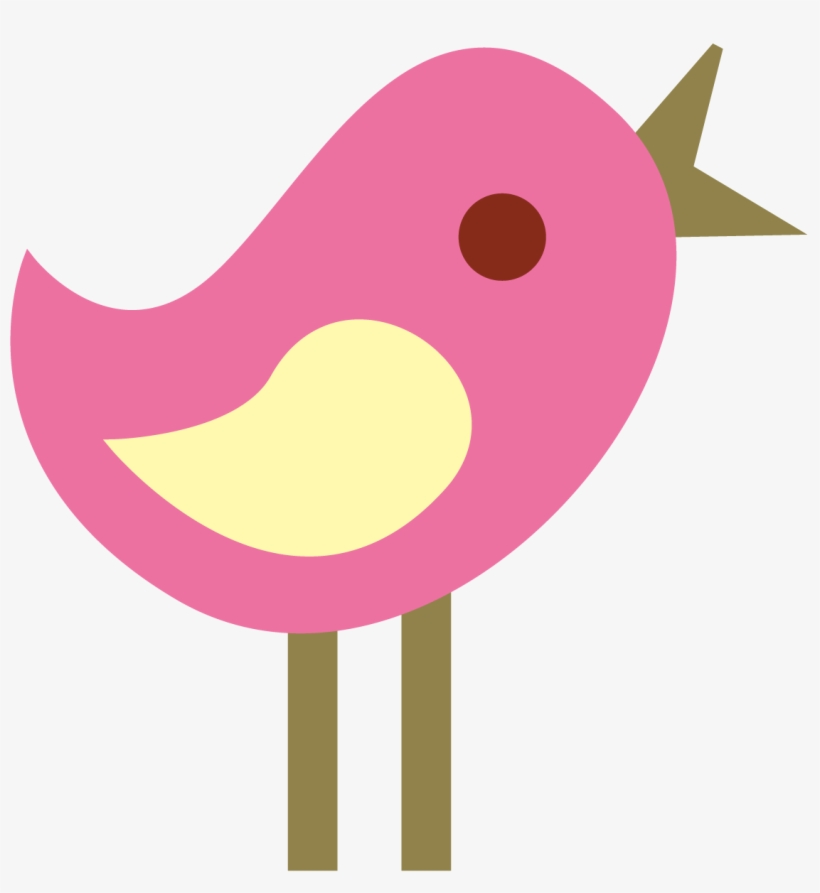 Cute Girly Bird Clipart - Cute Bird Clip Art, transparent png download