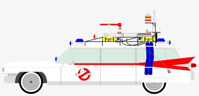Ghostbusters Ecto-1 Ambulance Clipart - Ghostbusters, transparent png download