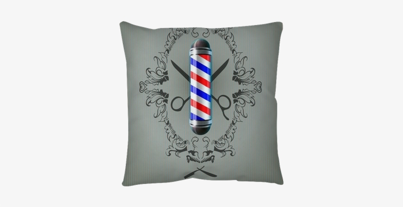 Vector Illustration Barber Poles, Barber Shop Floor - Hairdresser, transparent png download
