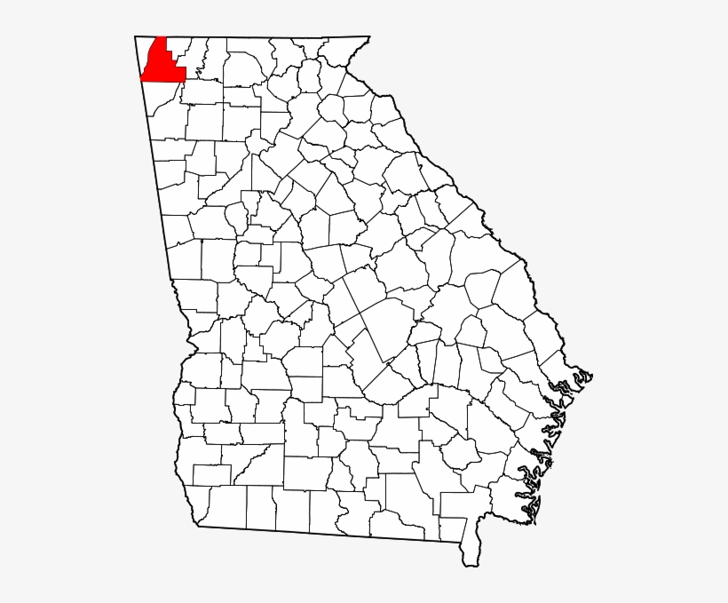 Map Of Georgia Highlighting Walker County - Walker County Georgia, transparent png download