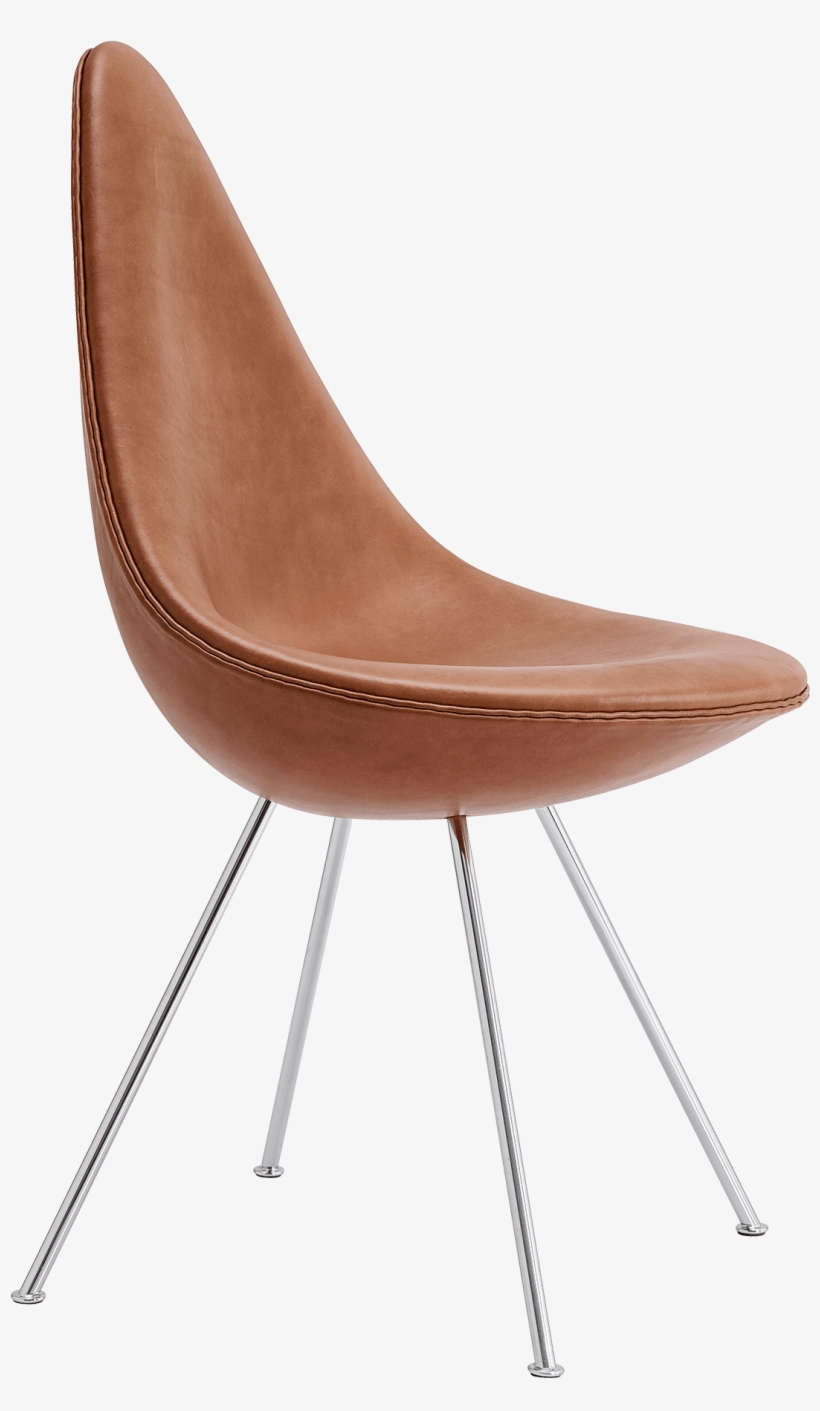 Drop™ - Fritz Hansen Drop Chair Leather, transparent png download