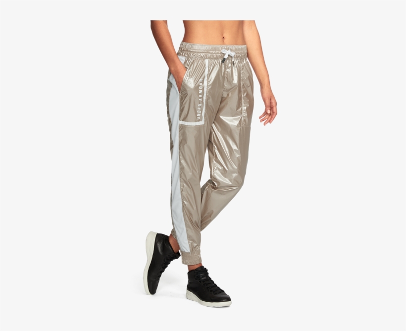 Women's Ua Misty Metallic Jogger, transparent png download
