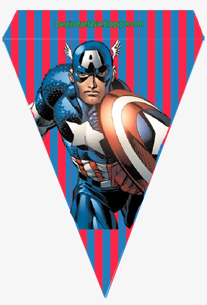 Rótulos Embalagens Festa Capitão America, transparent png download