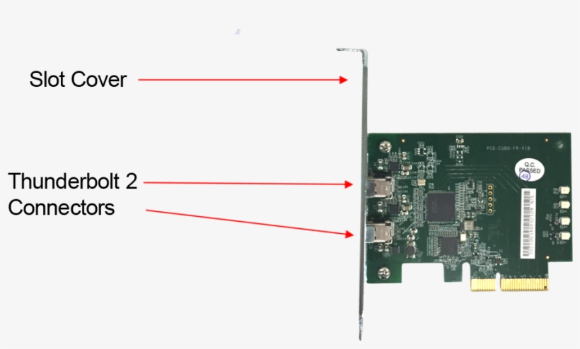 Insert The Thunderbolt 2 Option Card Pcie X4 In The, transparent png download