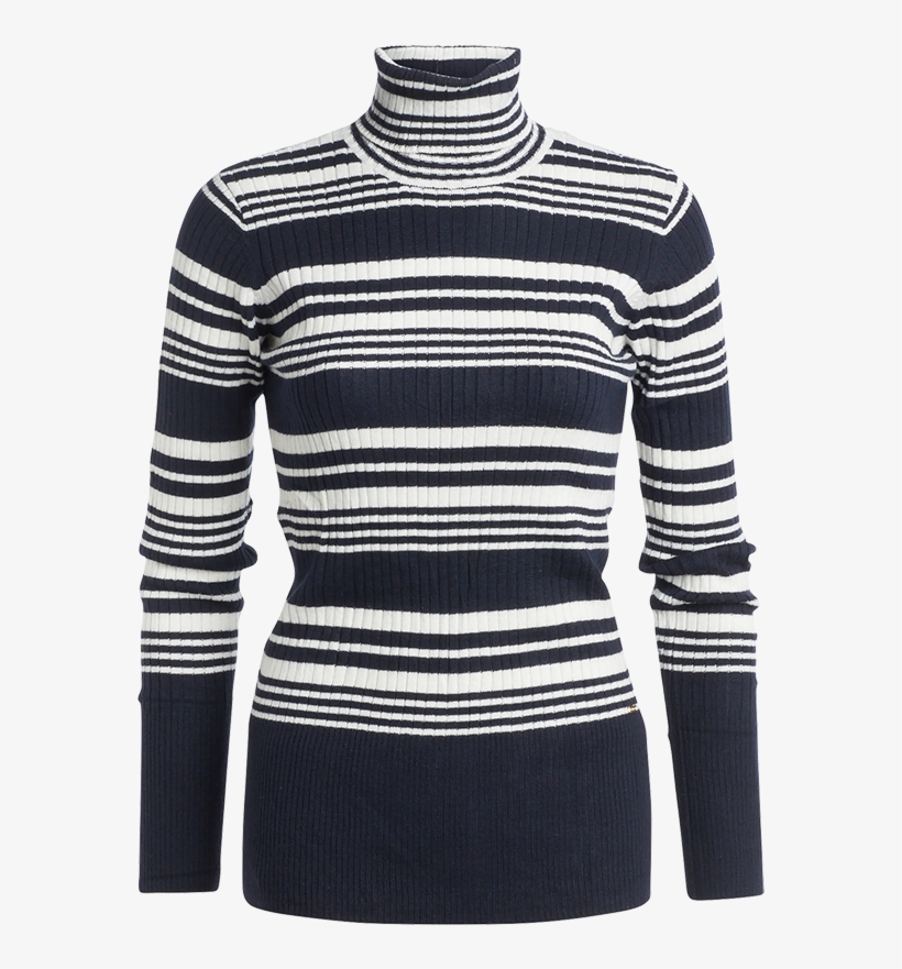 Turtle Neck Sweater Blue, transparent png download