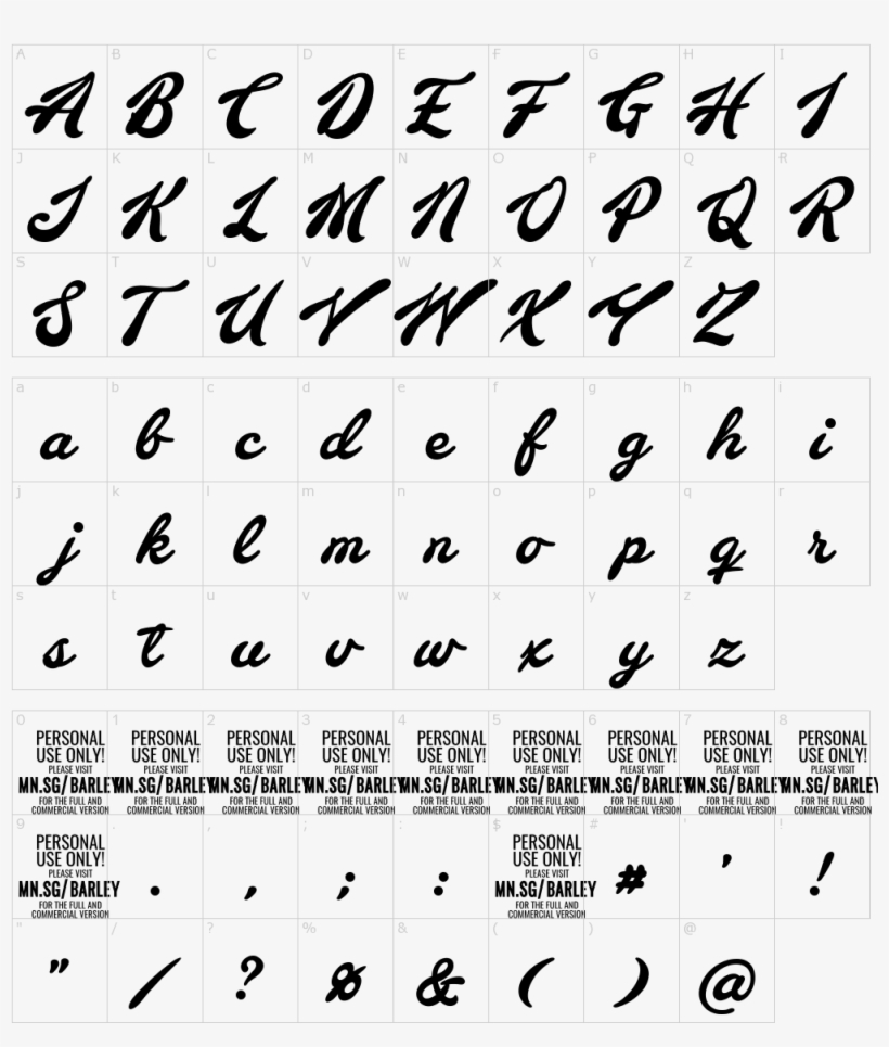 Barley Script Font, transparent png download