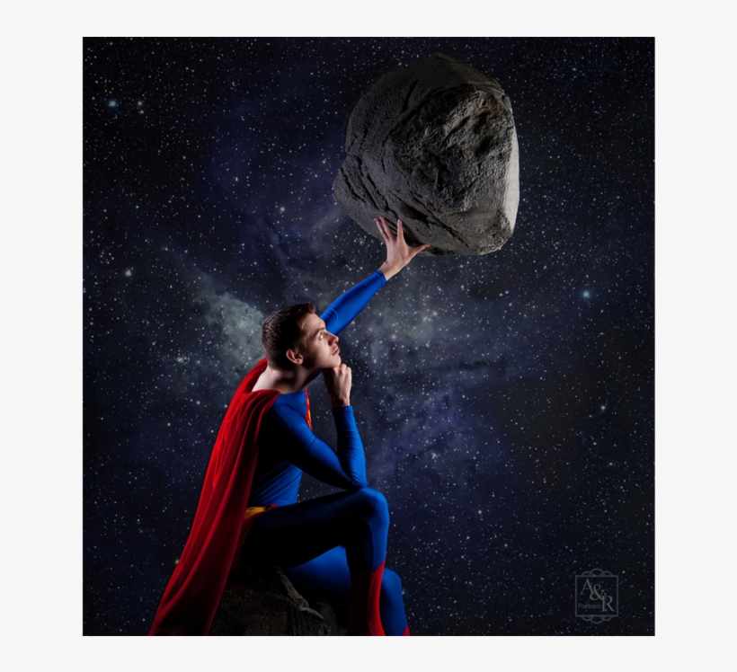 027 Senior Guy Superman Comic Book Copy, transparent png download